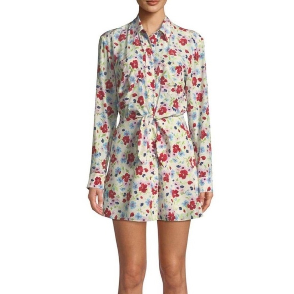 Veronica Beard Floral Silk Dress